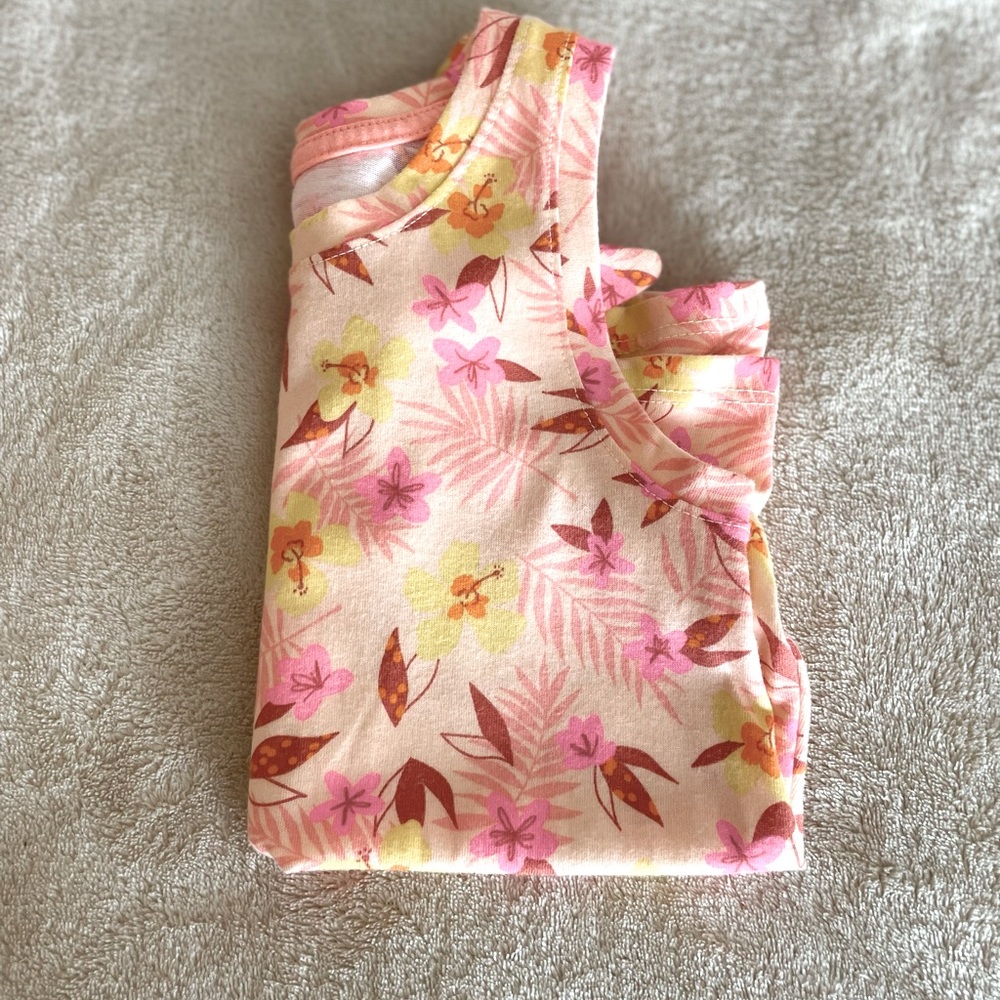 Cat & Jack Floral Front Tie Toddler Tank Top - Size 4T - Picture 9 of 10